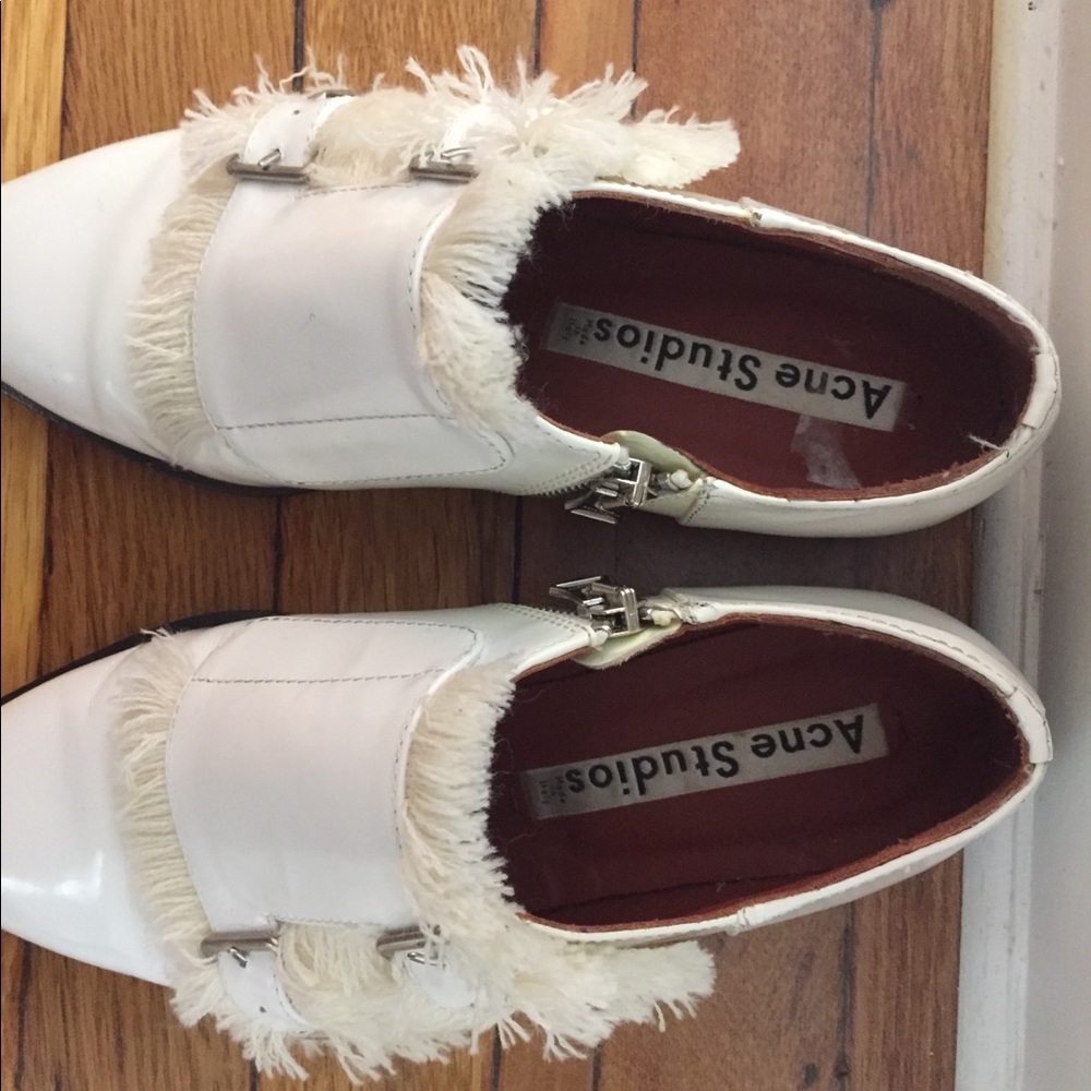 Acne Studios Masca Fringed Monk Strap Oxfords sz 6